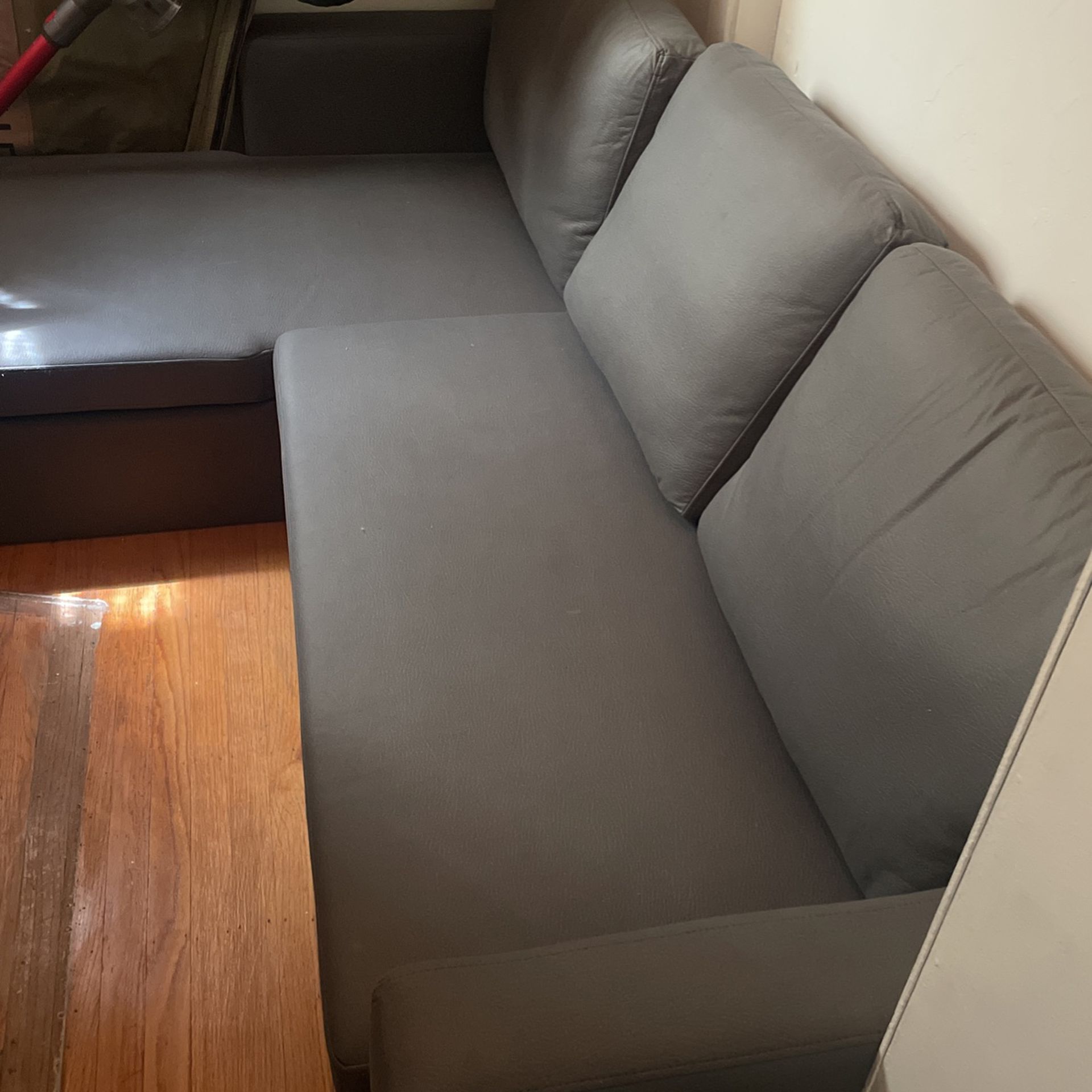 Grey Two Piece Couch 