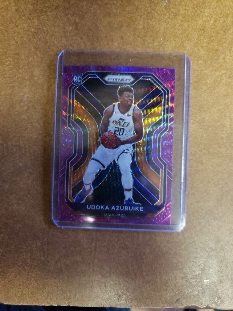 21 NBA Prizm Card Purple Wave Rookie Udoka Azubuike