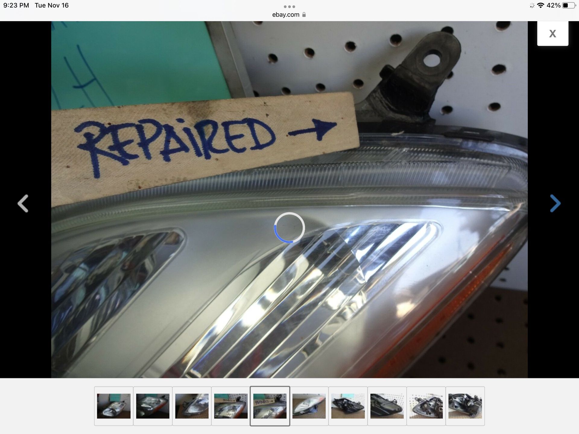 2006-2008 Toyota yaris hatchback left driver headlight oem