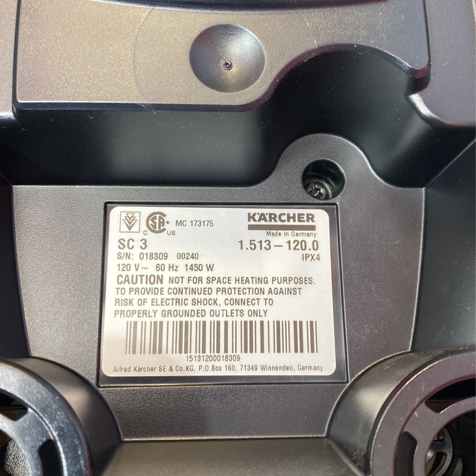 KARCHER SC3 Steamer