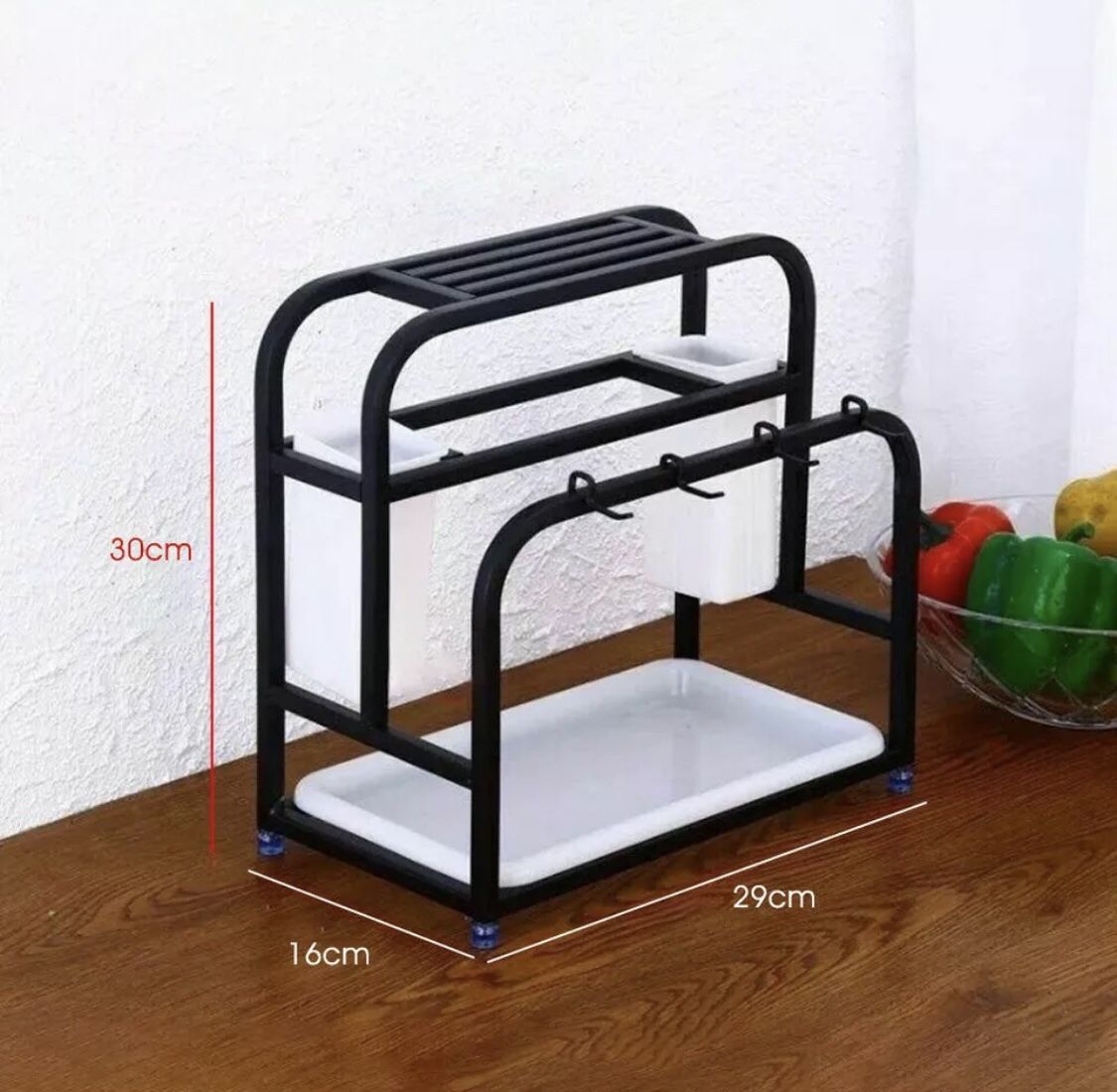 Chopping Board Knife Rack Holder Pot Lid Shelf Storage Stand.