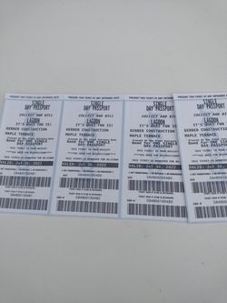 I'm Selling 4 Tickets With A Parking https://offerup.com/redirect/?o=VGlja2V0LnRv Go To  Lagoon For Only$150 Thumbnail