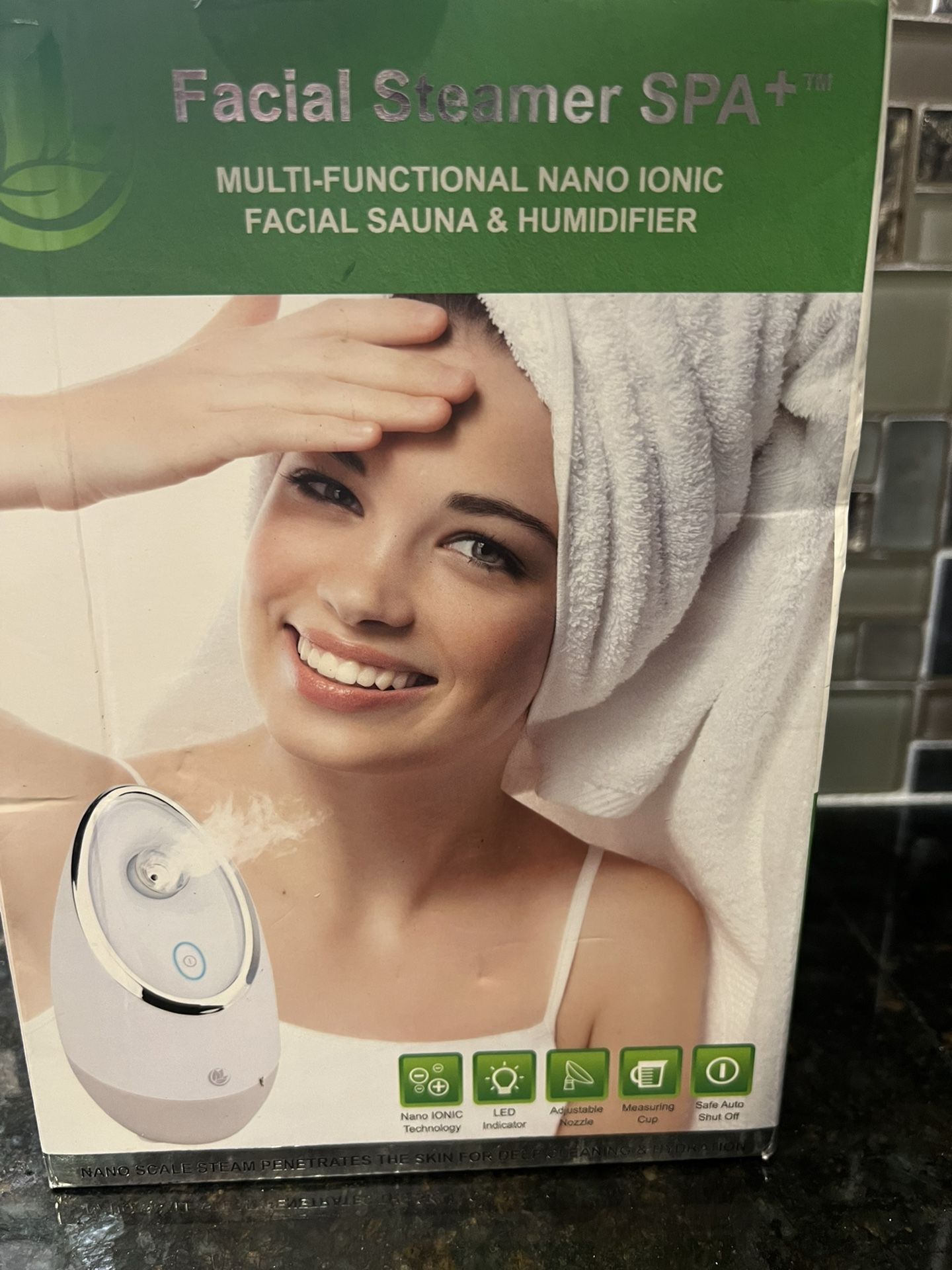 Facial Steamer SPA+ by Microderm GLO - Best Professional Nano Ionic Warm Mist, Home Face Sauna, Portable Humidifier Machine, Deep Clean & Tighten Skin