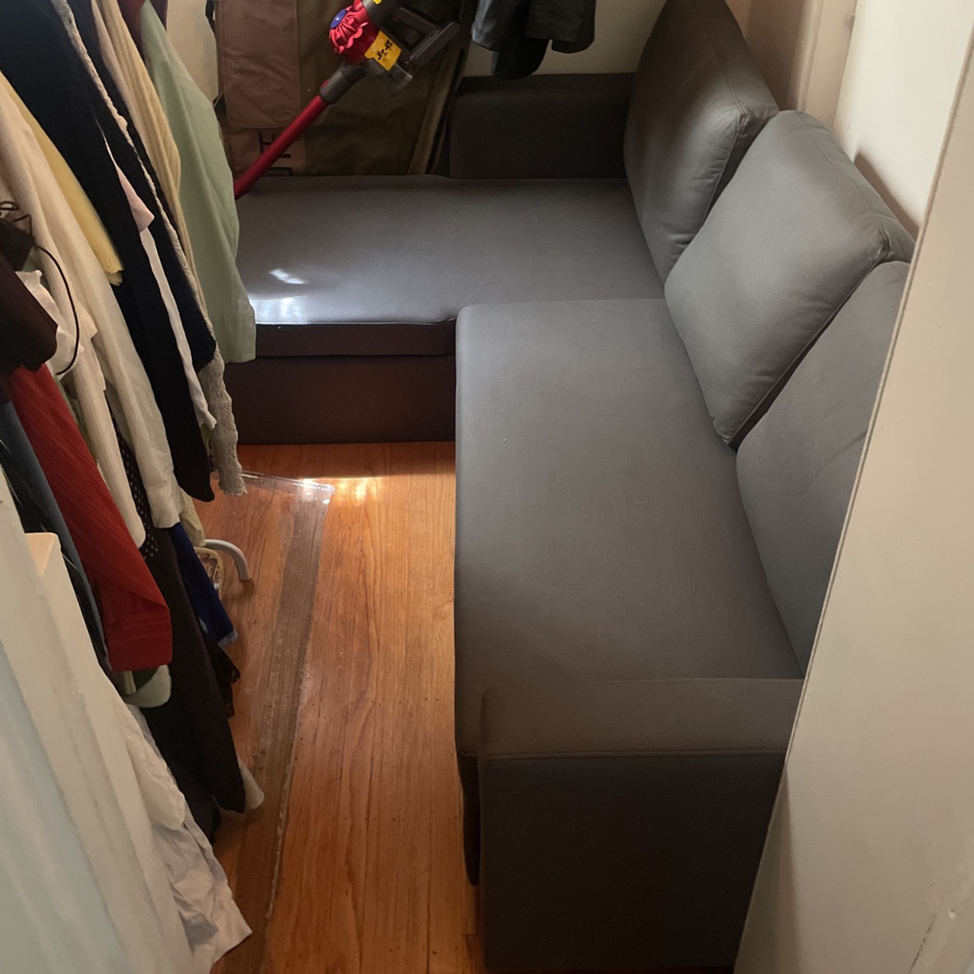 Grey Two Piece Couch 