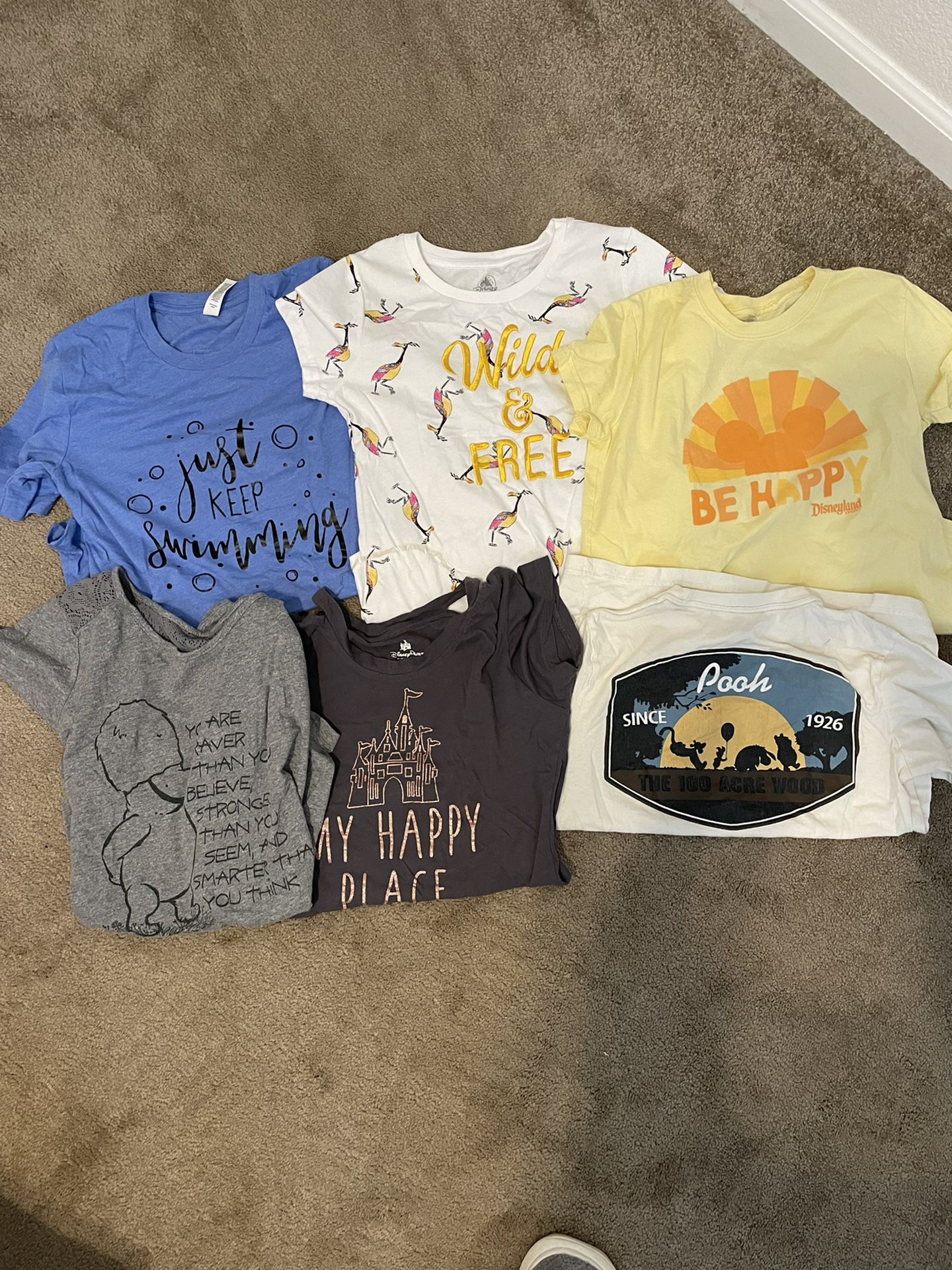 Six Disney women’s T-shirts