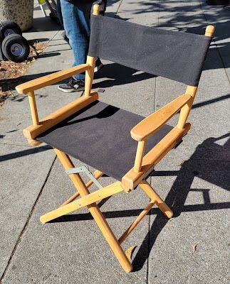 #108826 Pair of Folding Directors Chairs 20” L x 17” D x 34” H