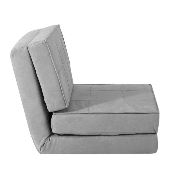 Kids Adjustable Gray Flip Lounge Chair