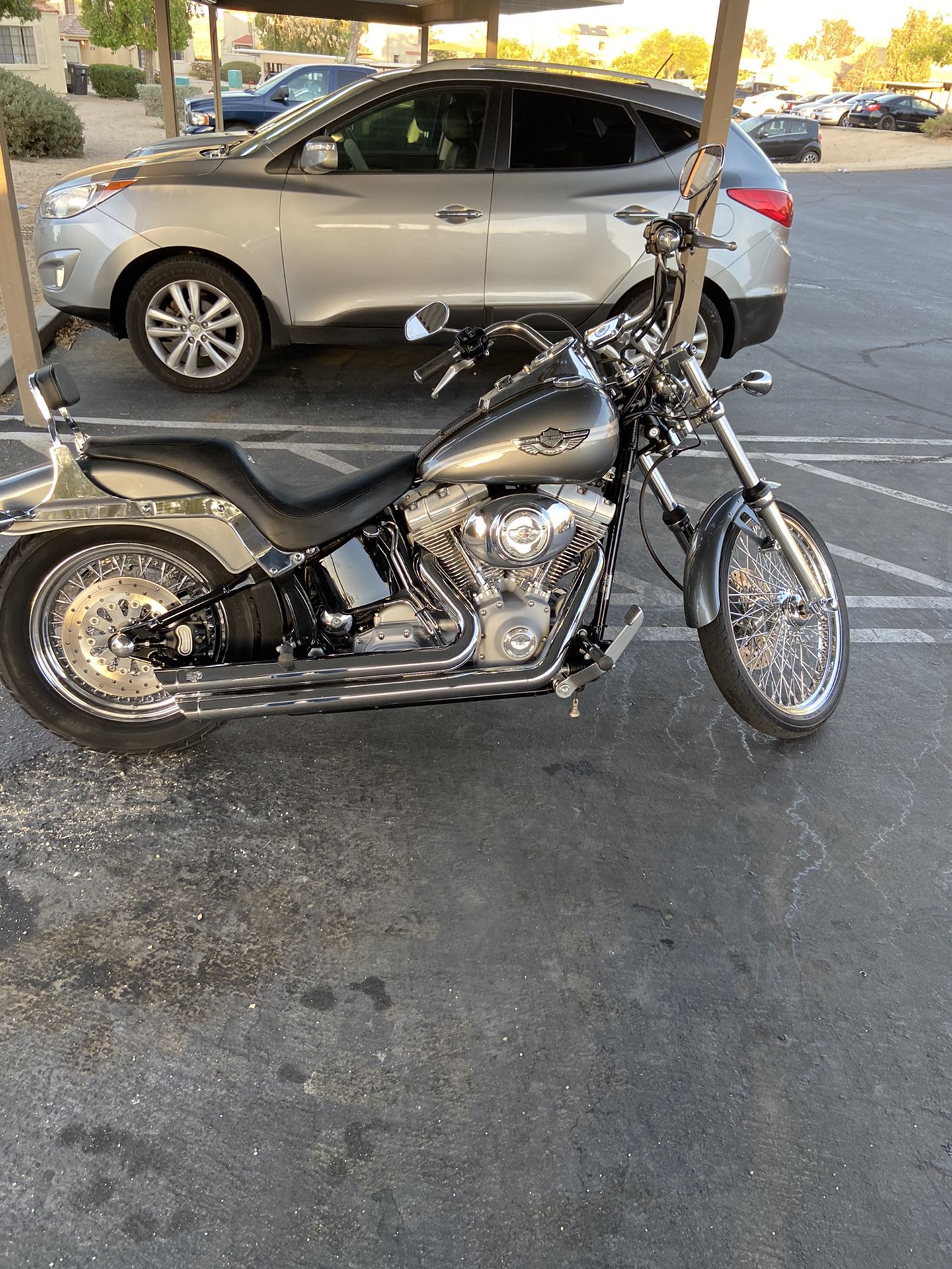 Harley Davidson, Soft Tail Fxts, Grey, 1400cc