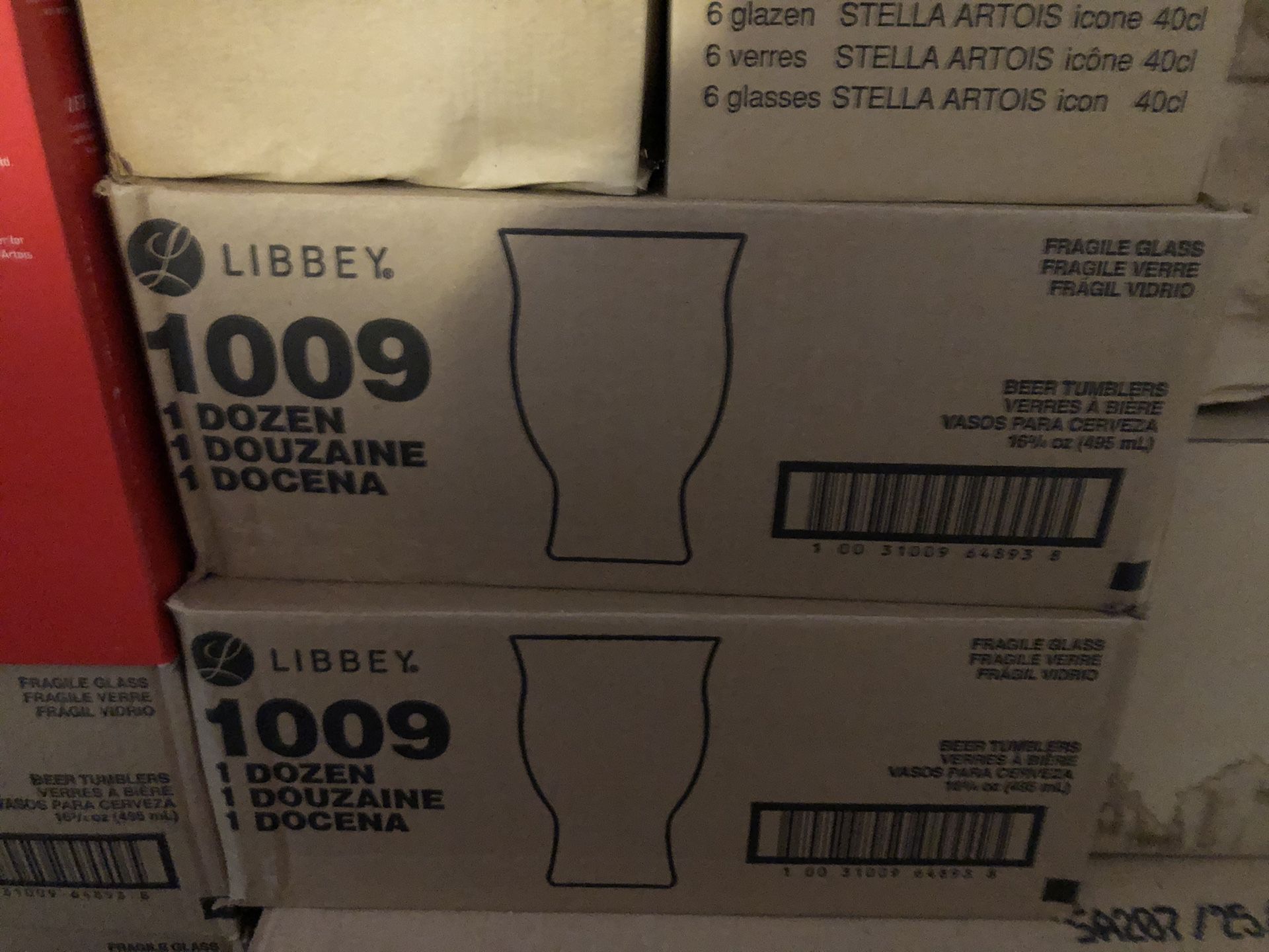 New Libbey glassware 12 glasses per box