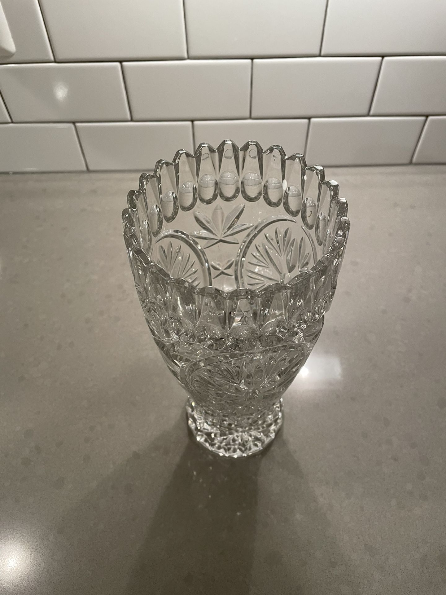 Antique Crystal Vase In Perfect Condition