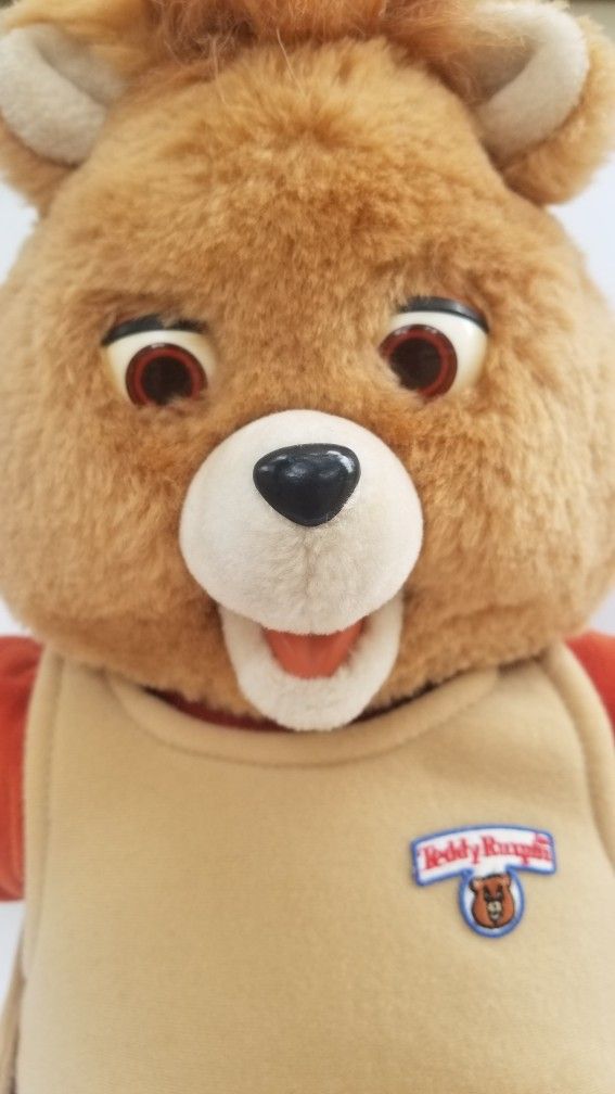 Vintage Teddy Ruxpin 1985 Plush Bear With Tape