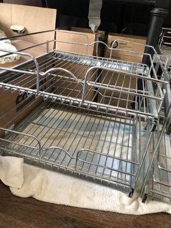 used rev-a-shelf two-tier kitchen cabinet organization Thumbnail