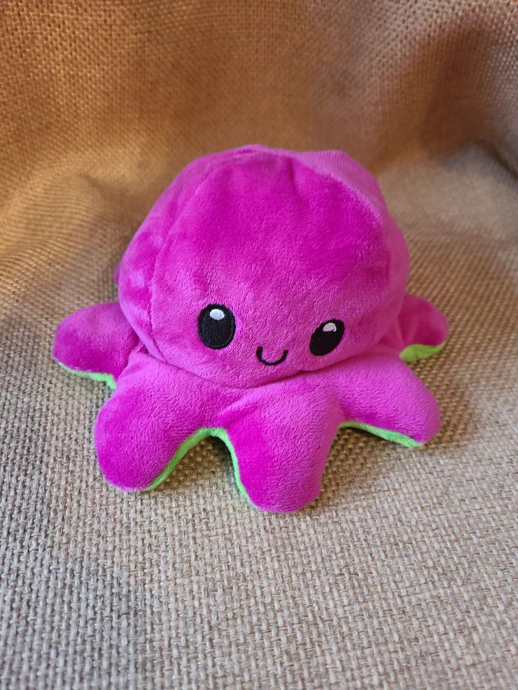 Reversible Octopus Plush Stuffed Animal 