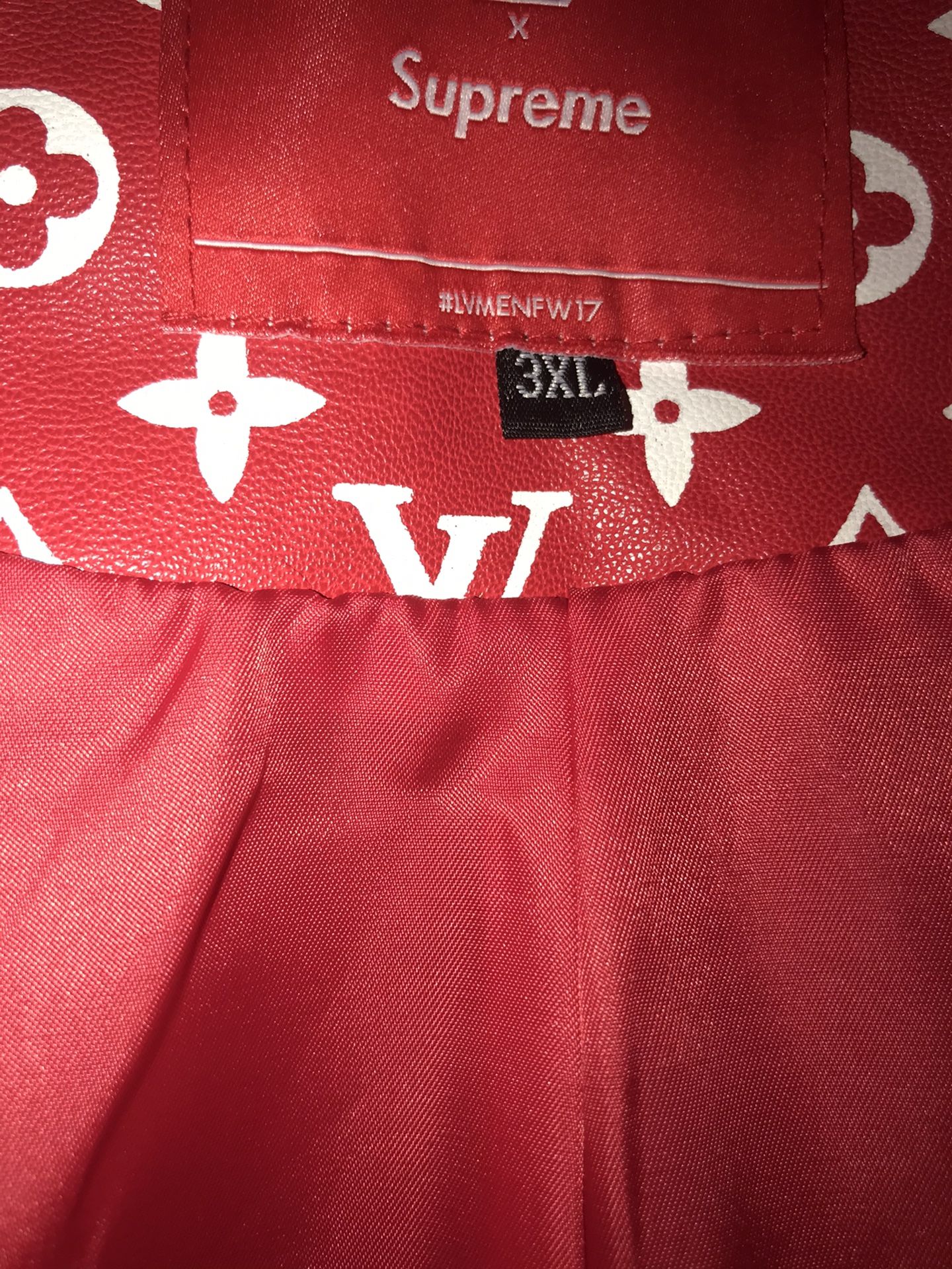 Authentic Louis Vuitton & Supreme jacket