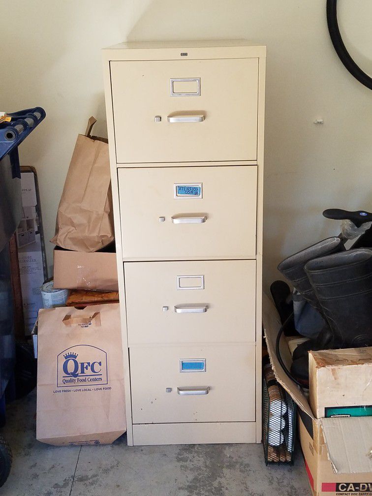 Four Drawer File Cabinet 