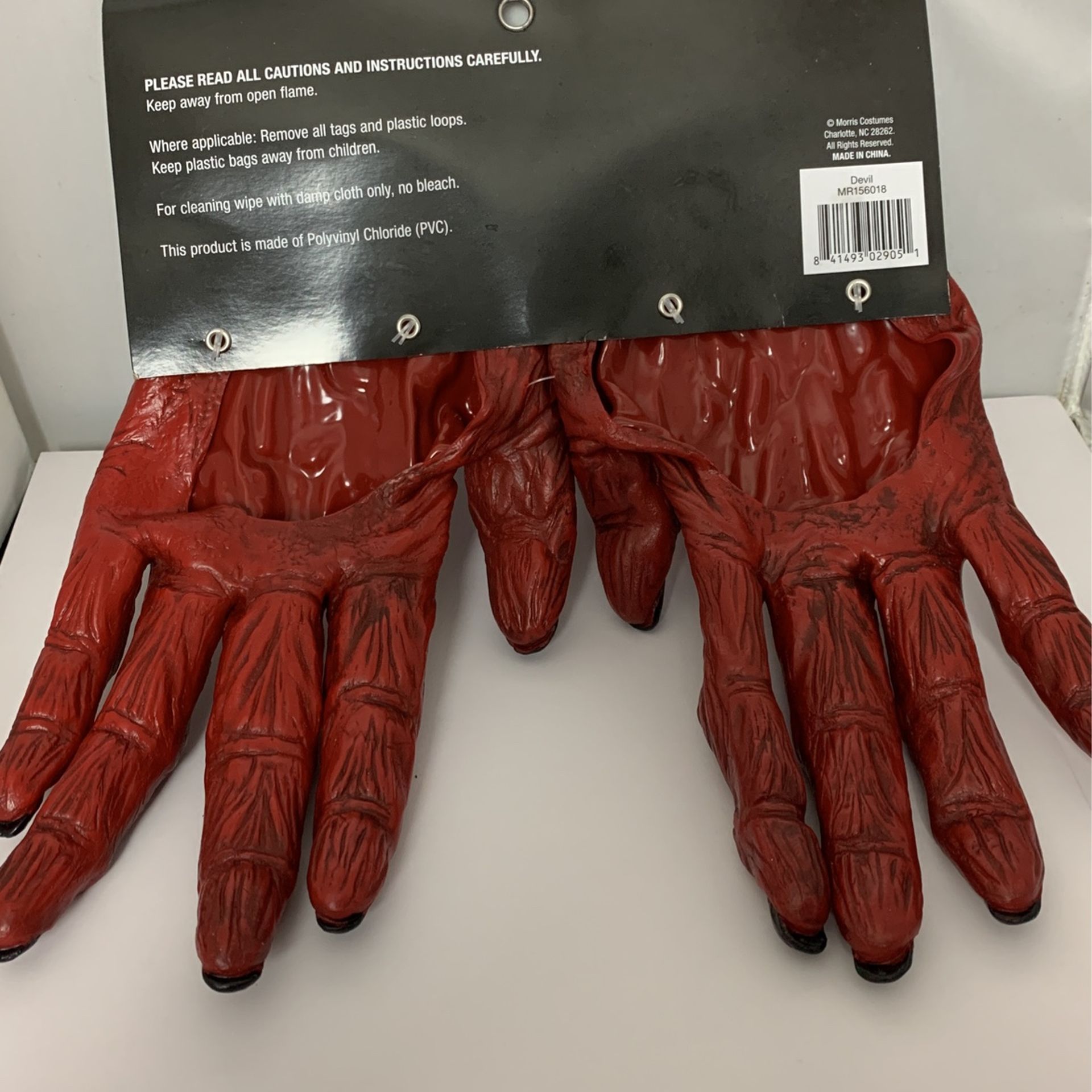 Adult Halloween Devil Hand Gloves