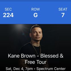 Kane Brown Concert Tickets Thumbnail