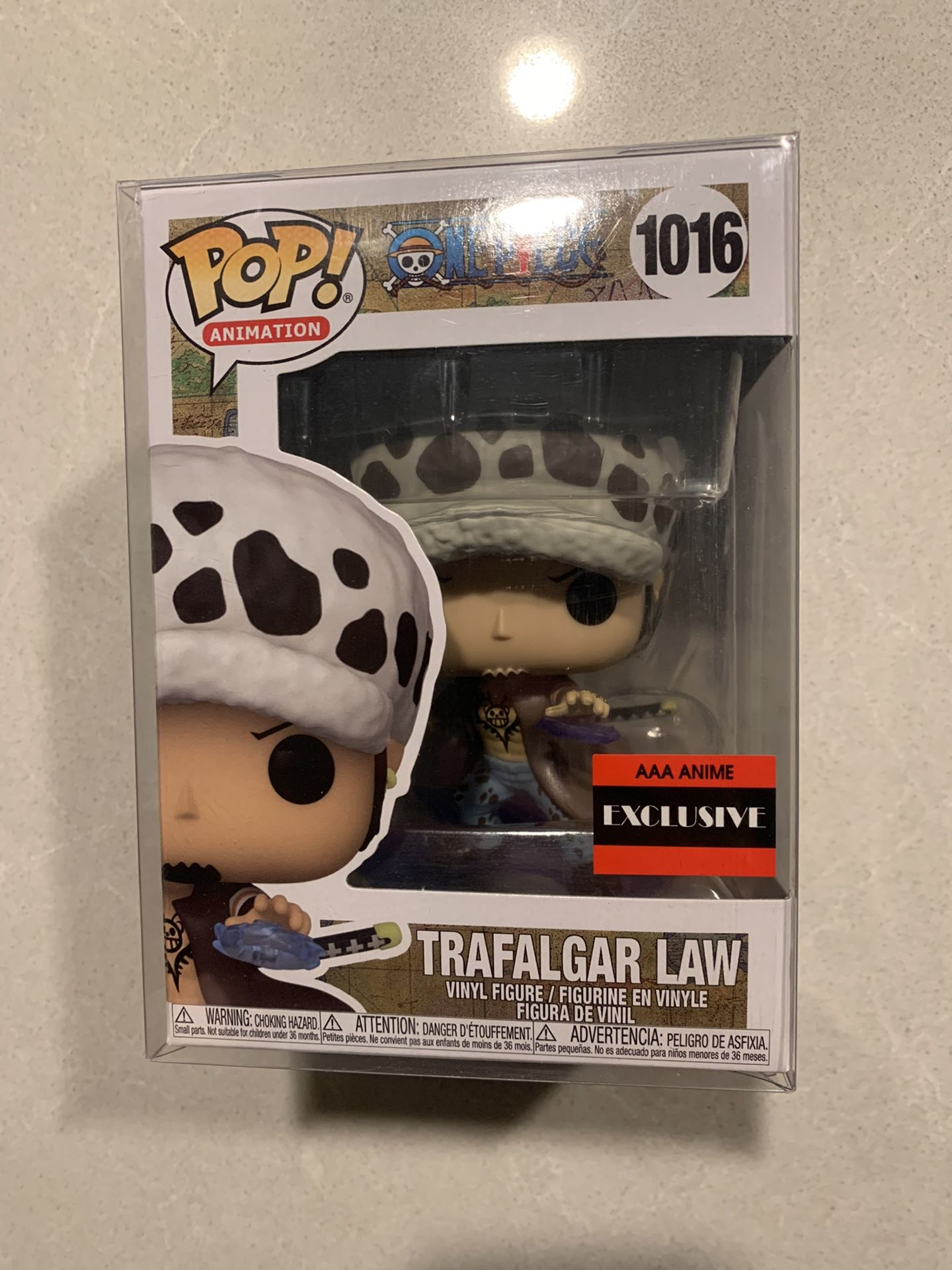 Trafalgar Law Funko Pop *MINT* AAA Anime Exclusive Monkey Luffy One Piece 1016 with protector