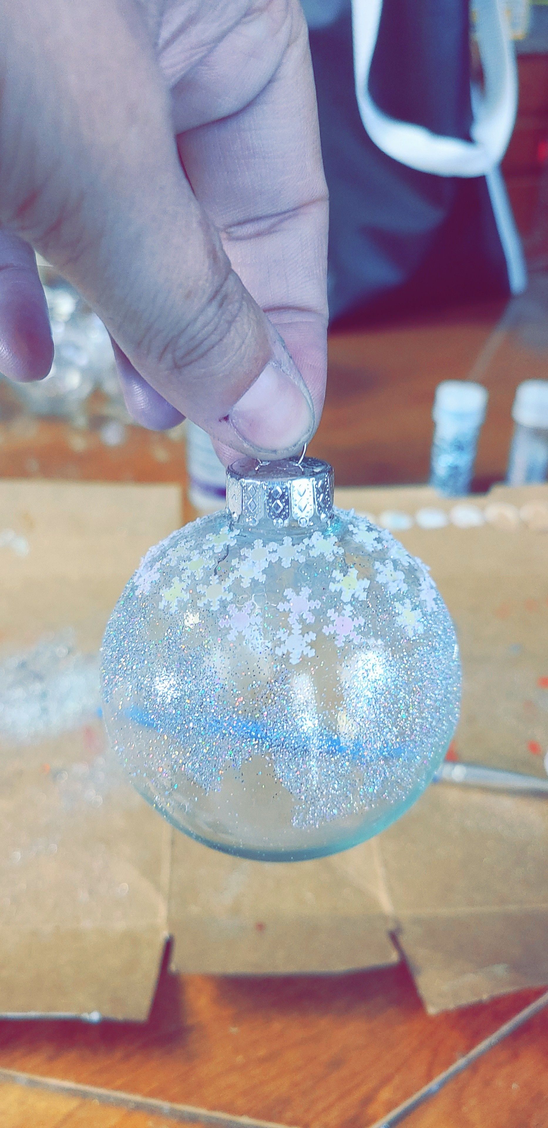 Hand made glass ornaments