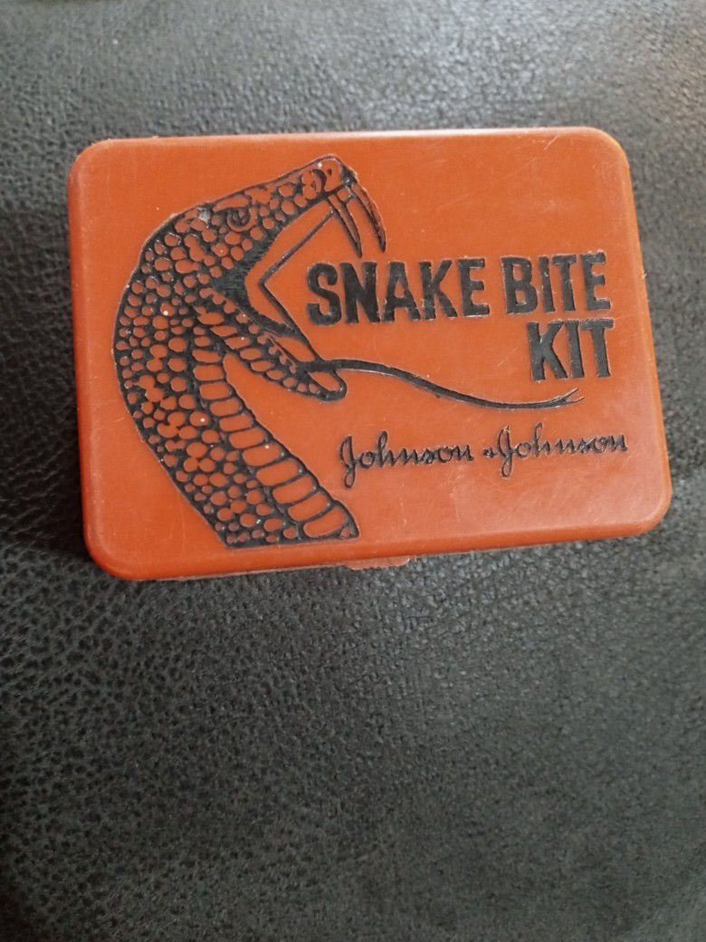 Vintage Johnson And Johnson Snake Bite Kit 