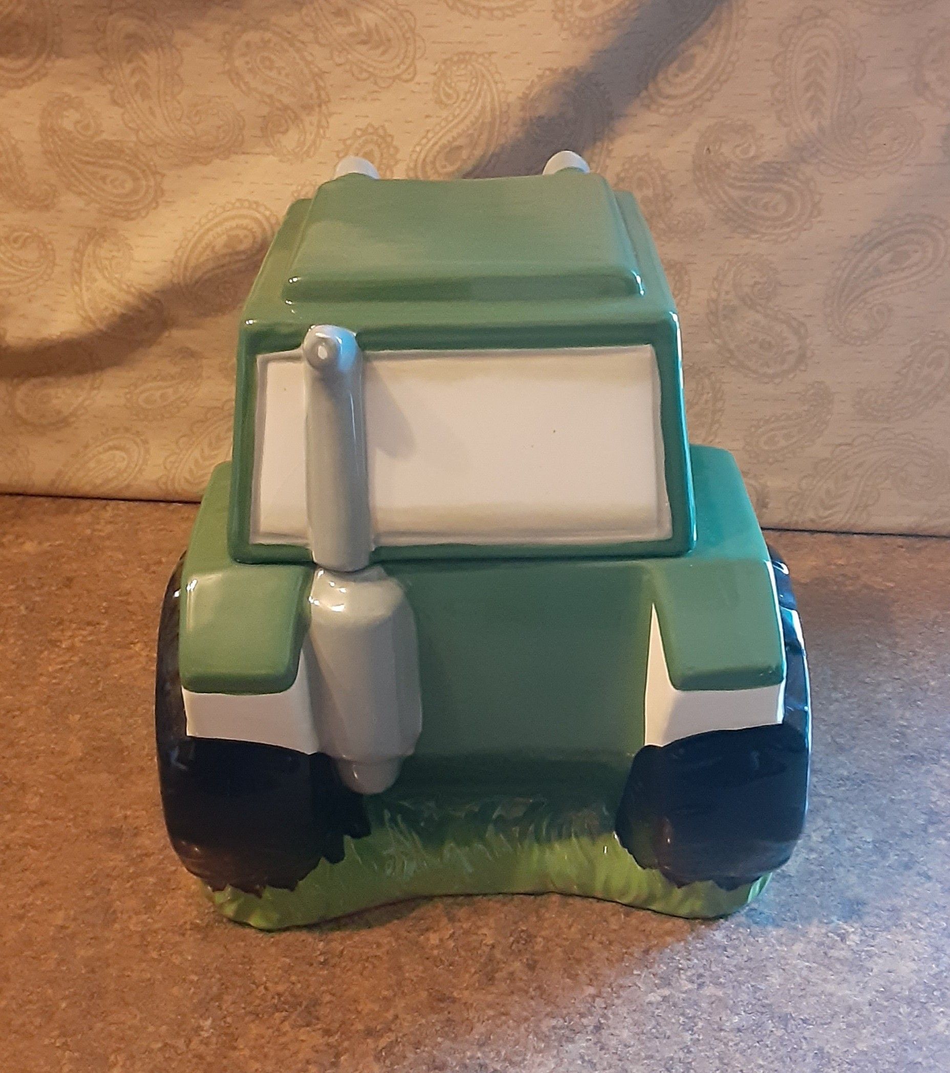 Decorative Farm Tractor Ceramic Display