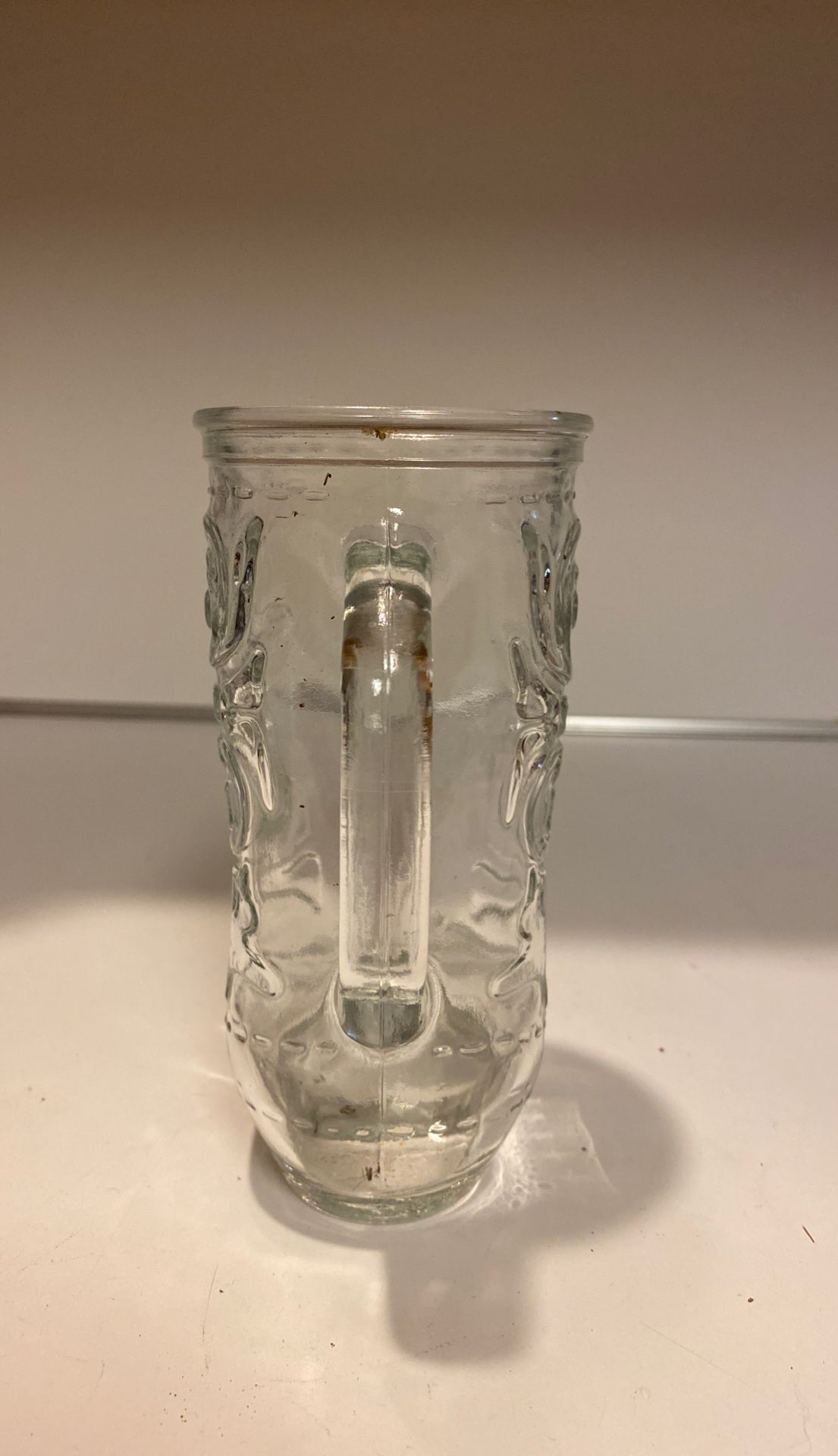 Clear cowboy boot glass