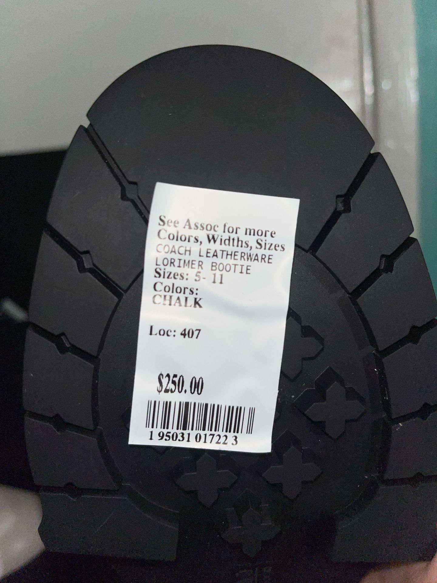 COACH Lorimer Leather Combat Boots