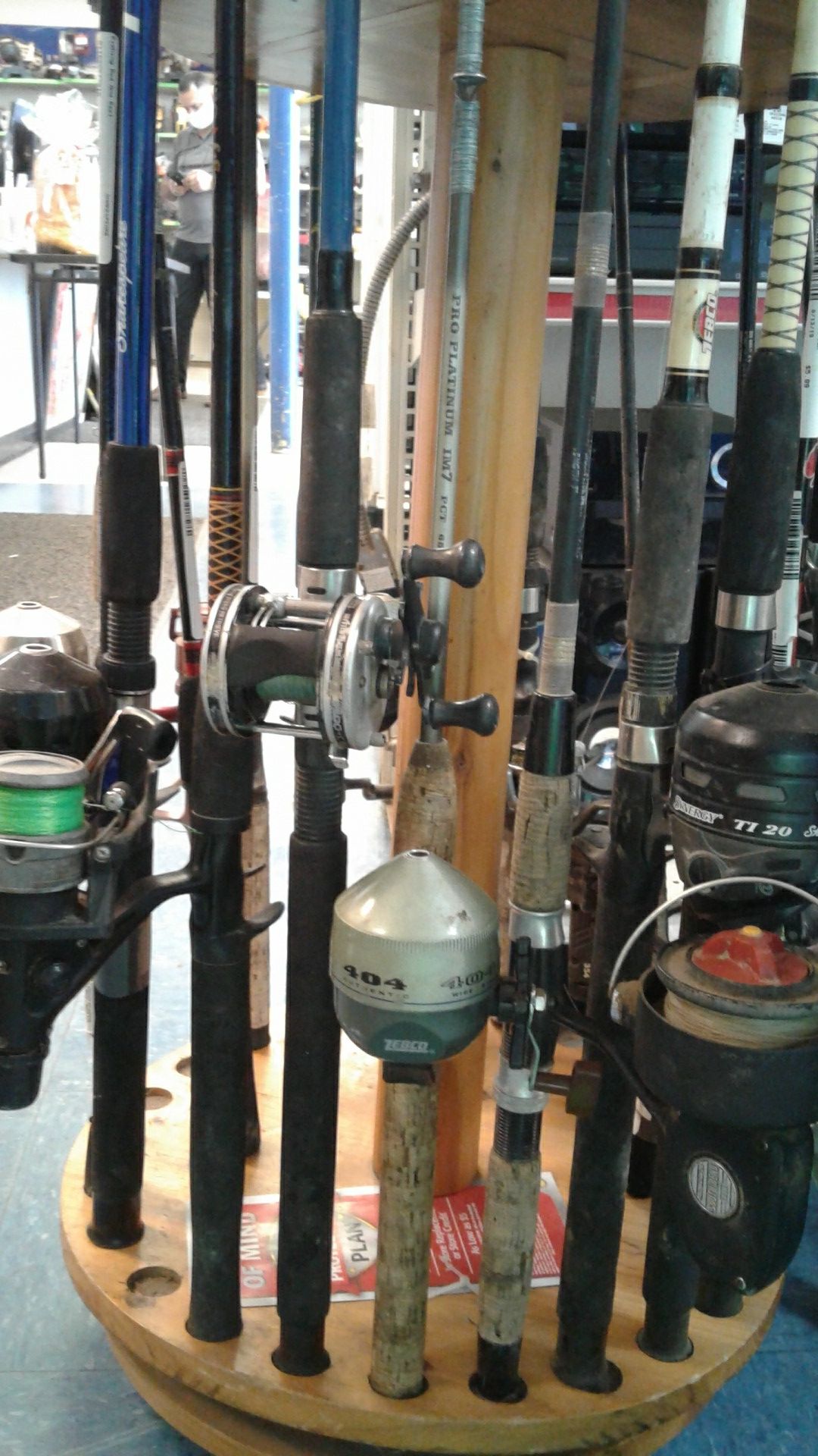 Fishing rod and reels available