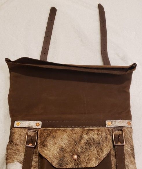 North Star Leather Deluxe Copper Rough & Tough Roll Top Backpack - Brand New! Made in USA
