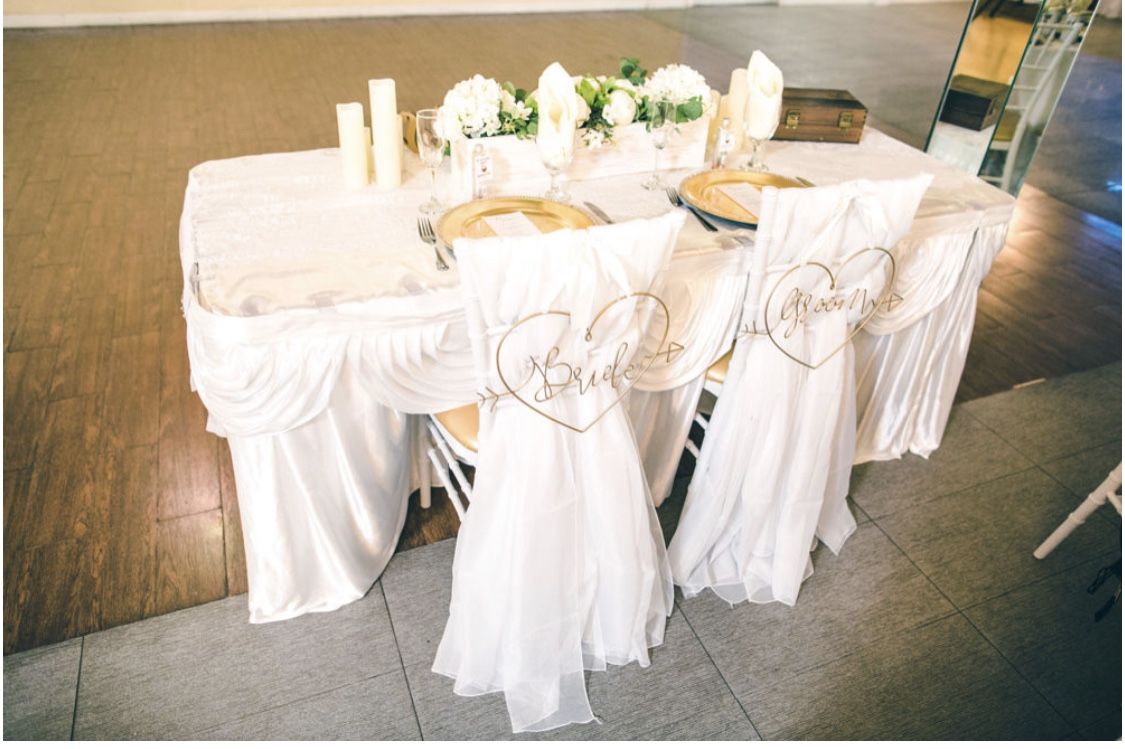 Wedding Chair Sash/lace Table Runner