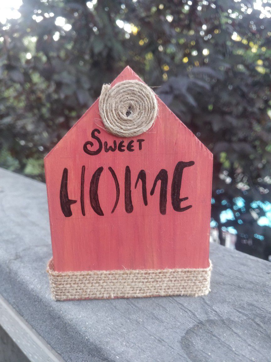 Wood Home Sign Decor
