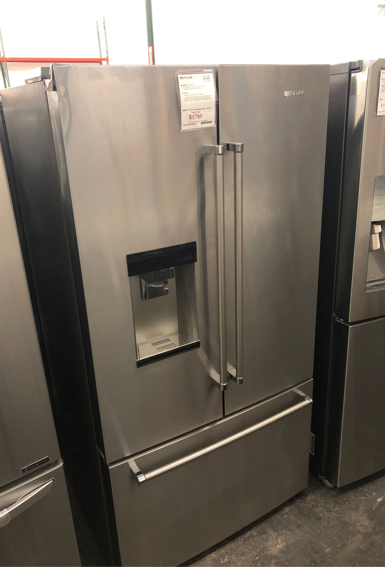 JennAir Stainless Steel ProStyle 72” CounterDepth French Door