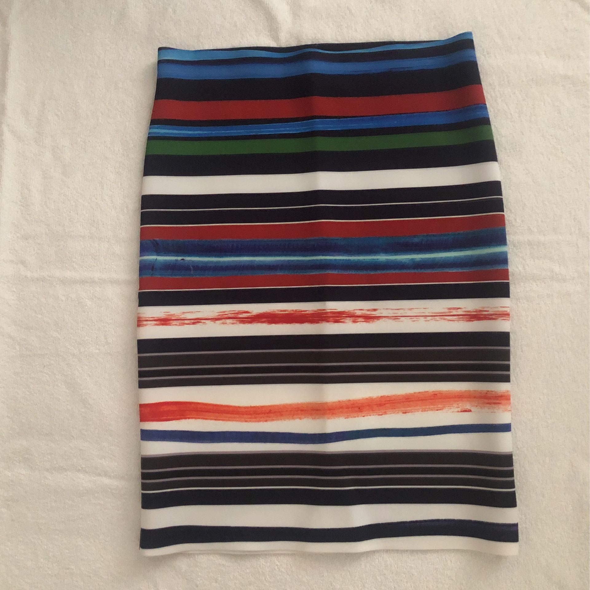 Multi-color pencil skirt