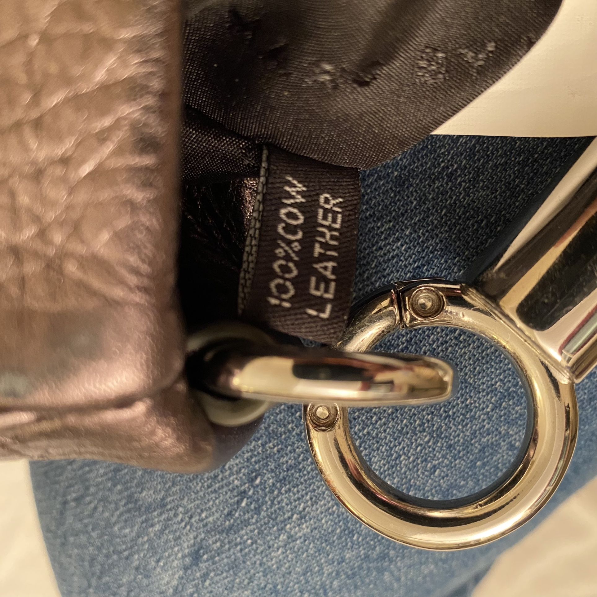 Marc Jacobs silver hobo bag / purse