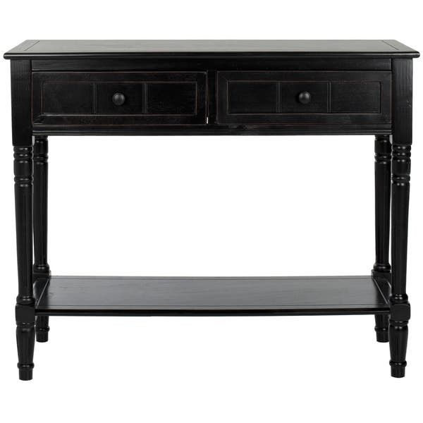 2-drawer Black Table Entryway