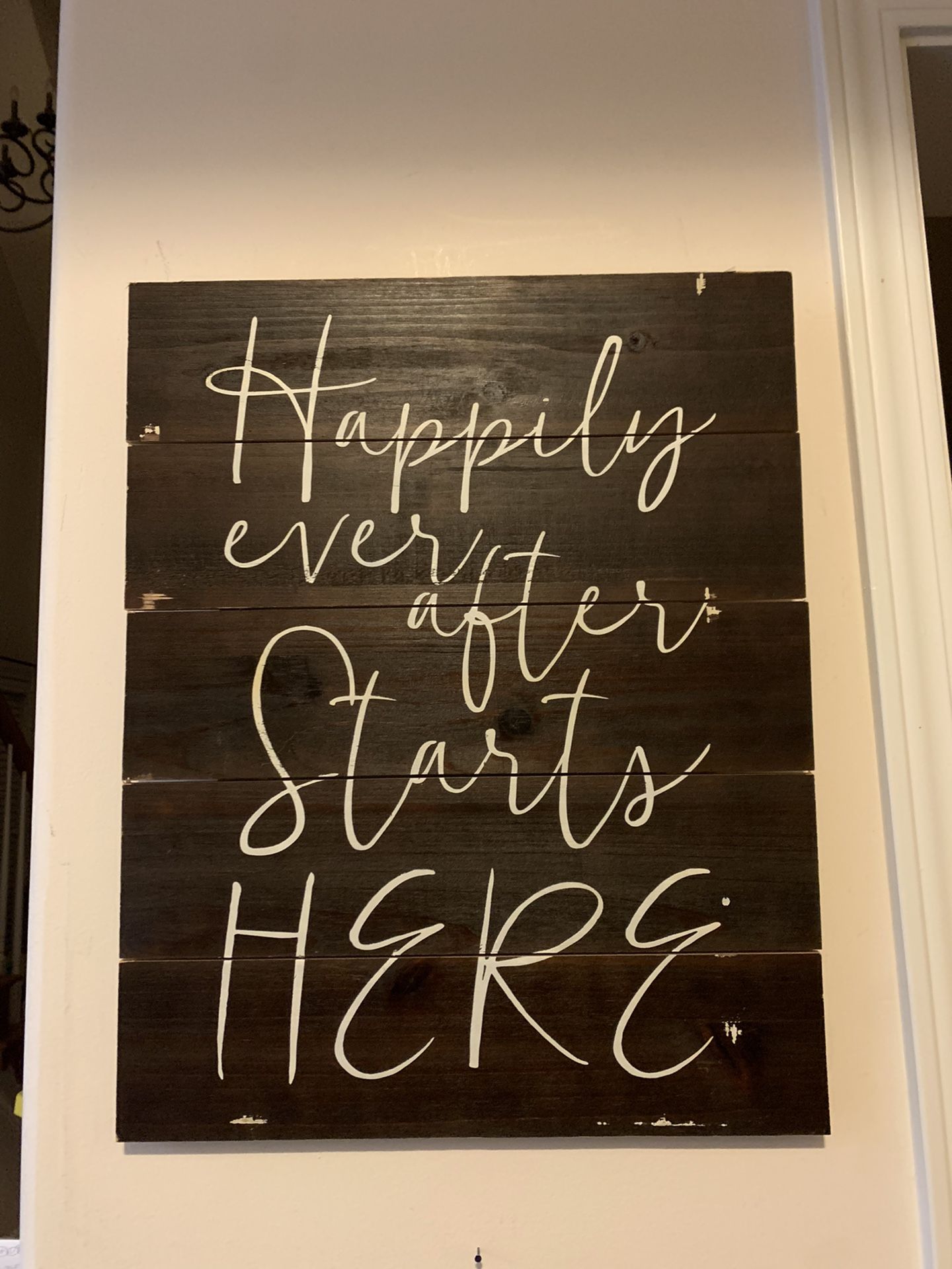 Wall Decor Wood Happily Ever After