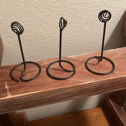 Black Swirl Top Place Card Holders - $15 if picked up local! Thumbnail