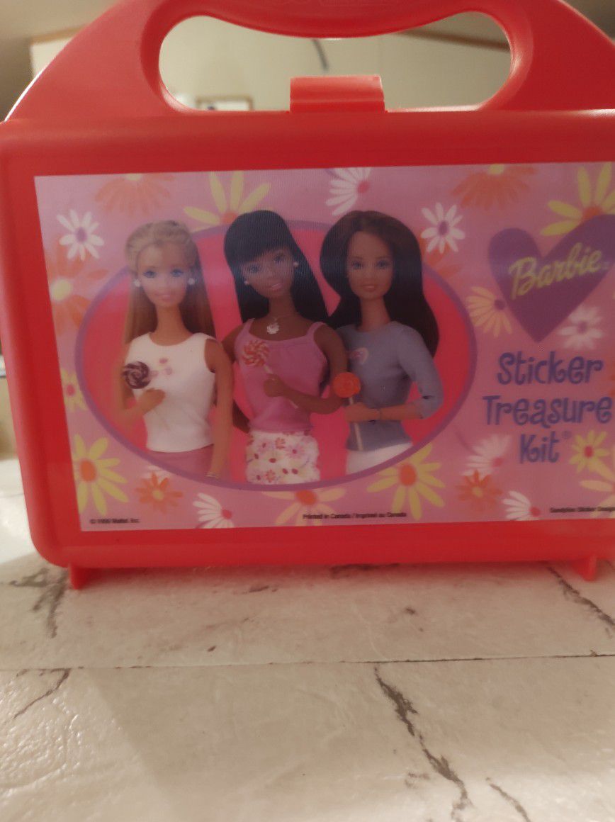 1999  Barbie treasure sticker kit