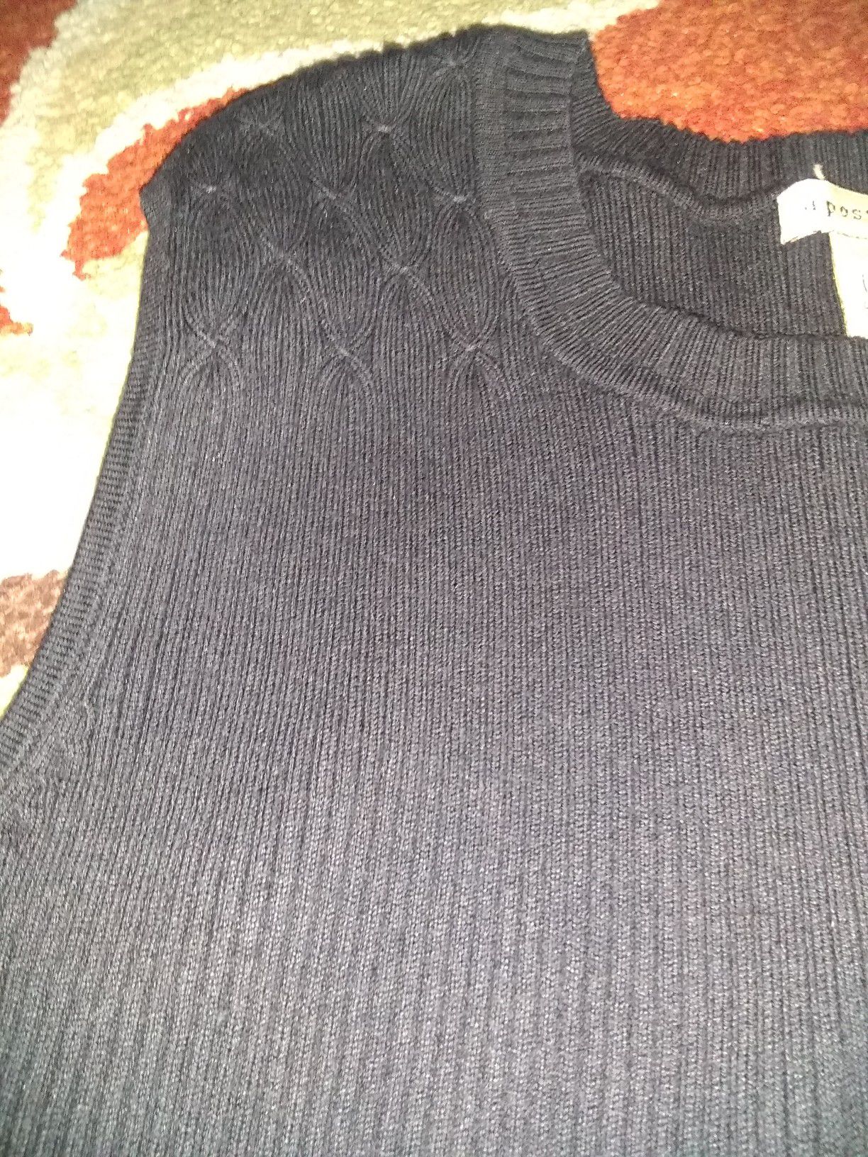 Apostrophe black knitted top