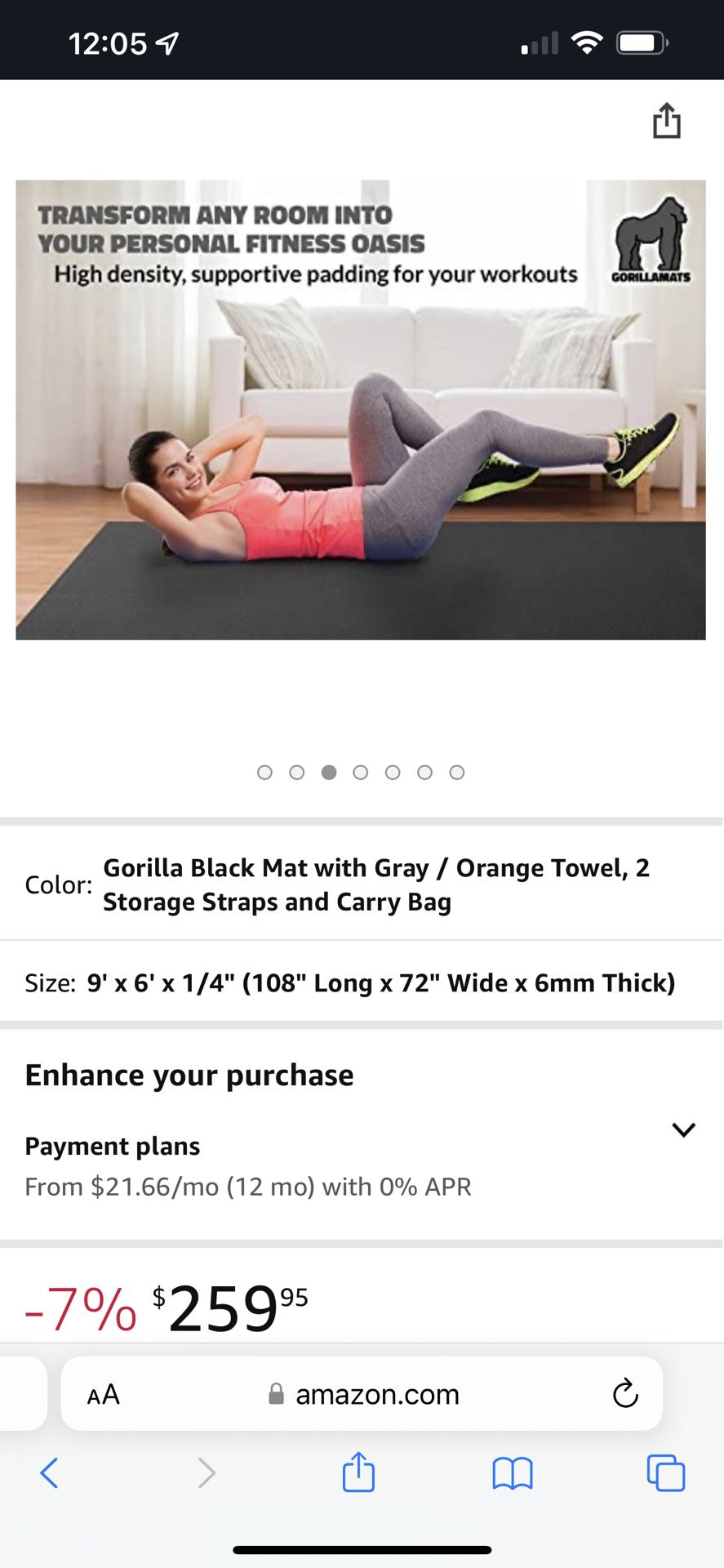 Gorilla Exercise Mat