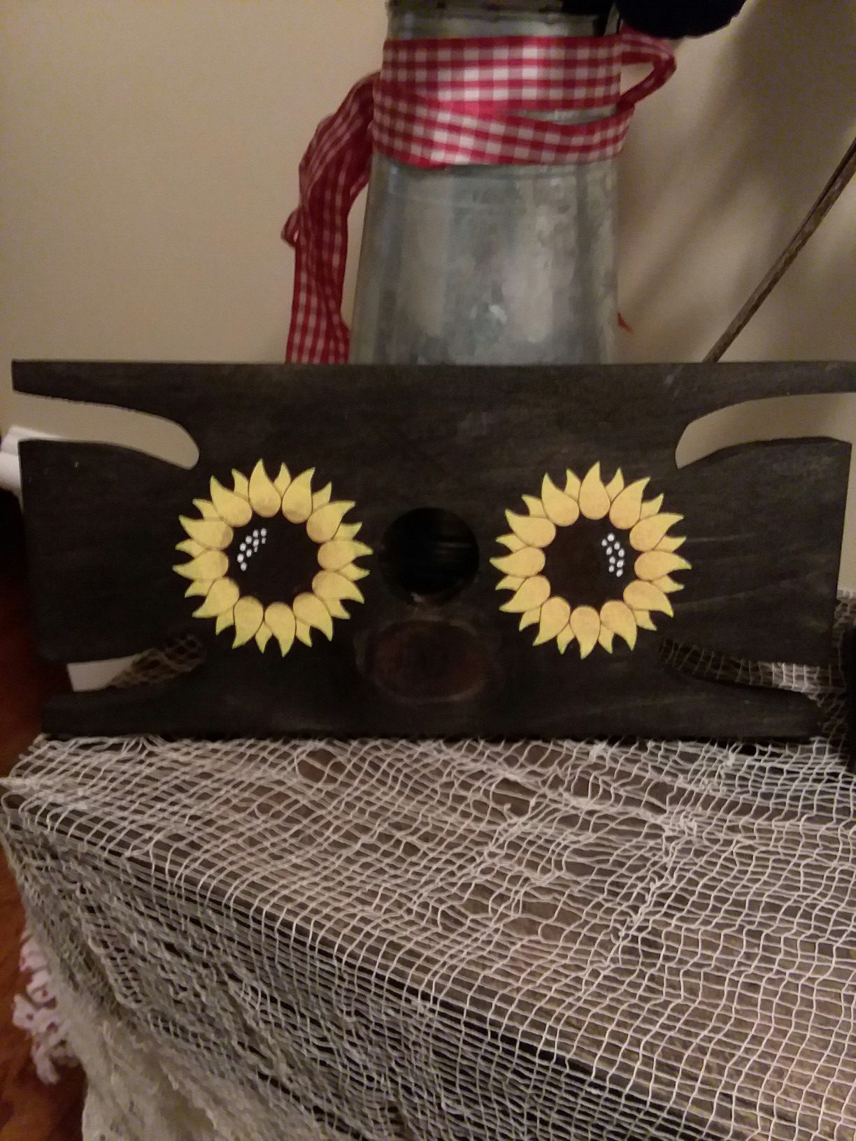 Wine bottle and wine glass holder