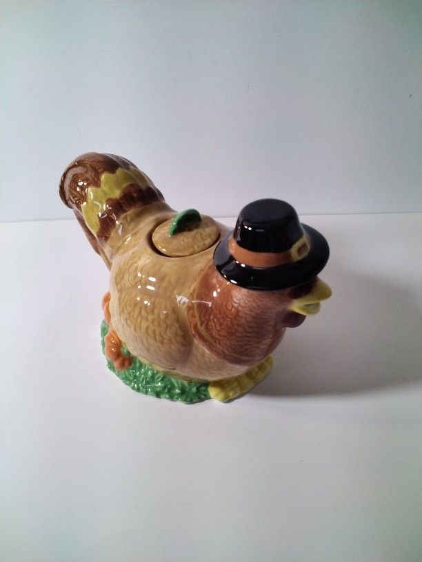 A Very Cute Turkey Tea Pot .