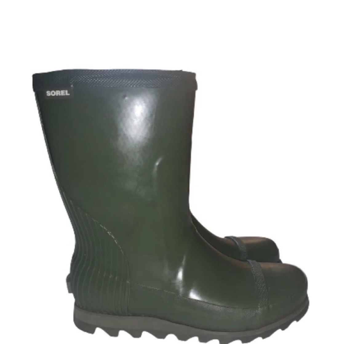 MSRP $130 Sorel Rain Boots — Women’s Sorel Size 8 Joan Short Rainboots Shoes Rubber Army Green (Outdoors Clothes) Spring & Summer, Comfortable Hiking