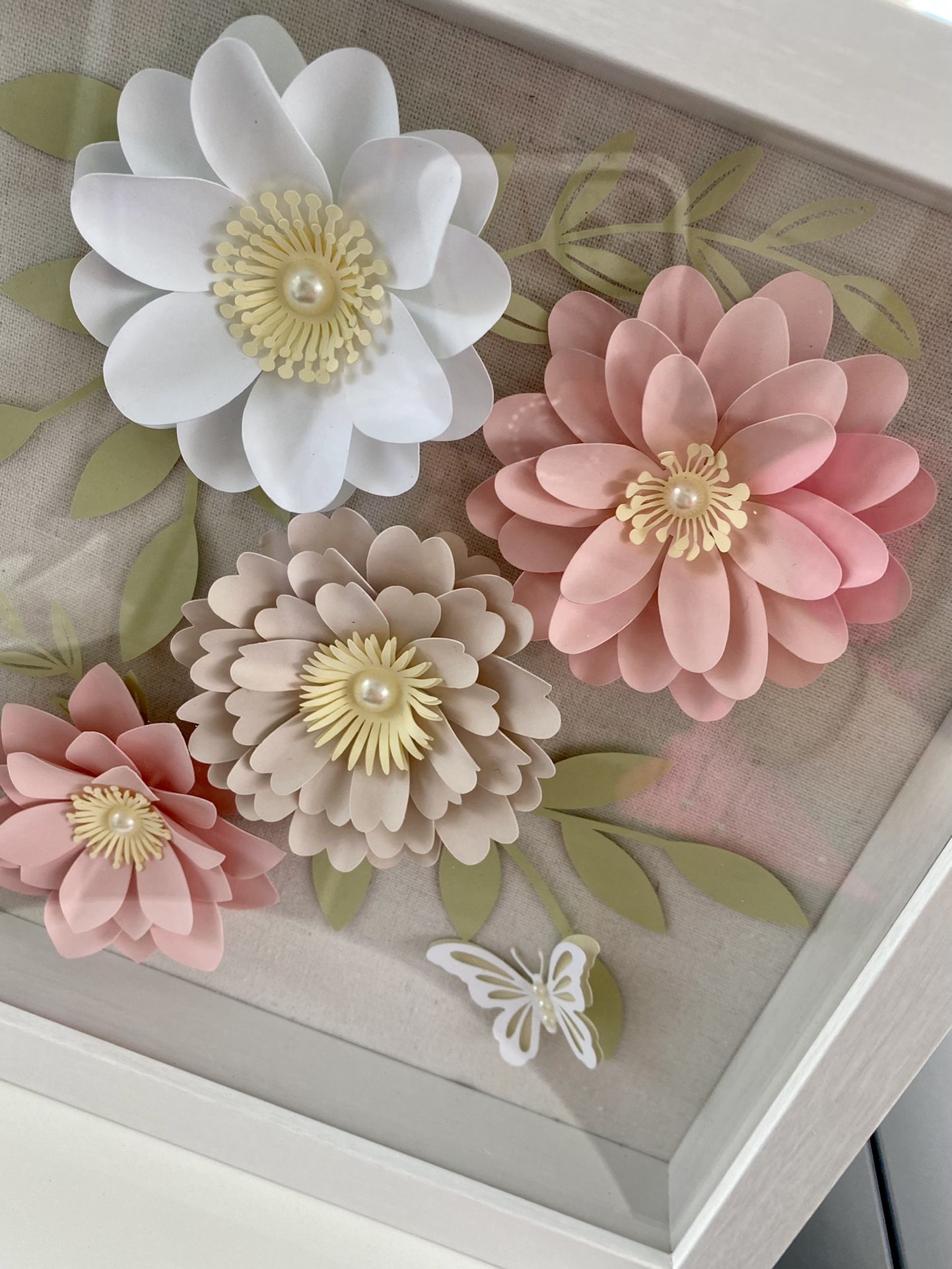 9x9in Hand Crafted Flowers