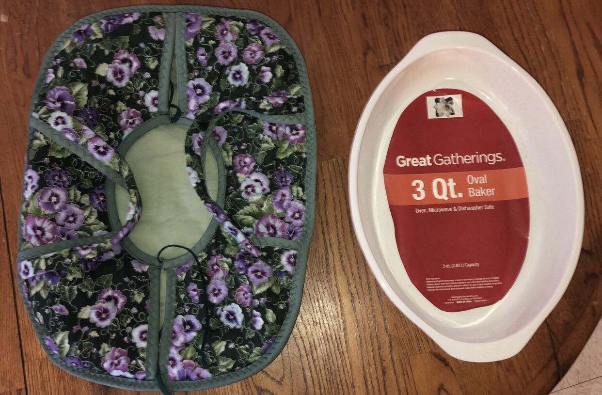 3 QT oval baking dish