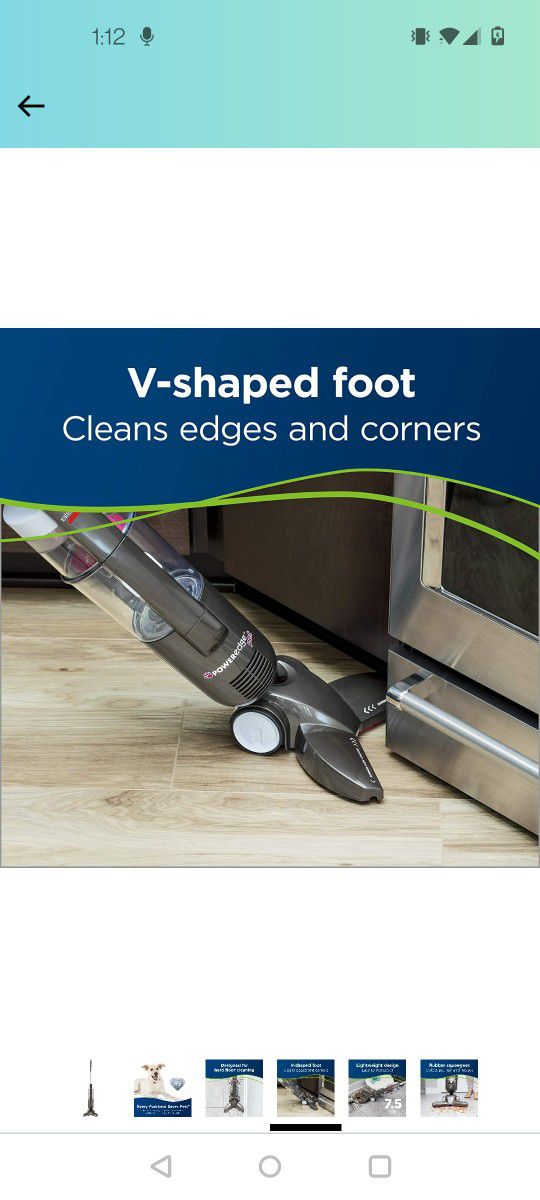 Bissell Poweredge Pet Hardwood Floor Bagless Stick Vacuum Cleaner 81l2a