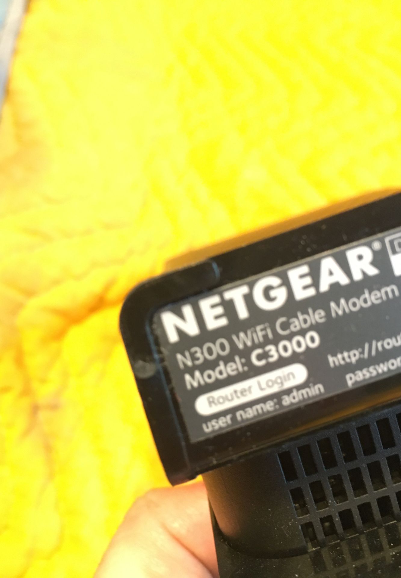 NETGEAR C3000-100NAS N300 (8x4) WiFi DOCSIS 3.0 Cable Modem Router (C3000) Certified for Xfinity from Comcast, Spectrum, Cox, Cablevision & More