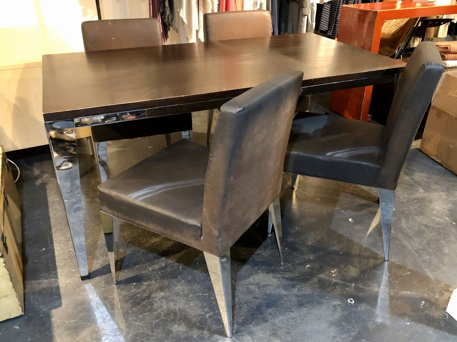 Kasala Espresso Modern Dining Table & 4Chair Set for Sale in Bellevue