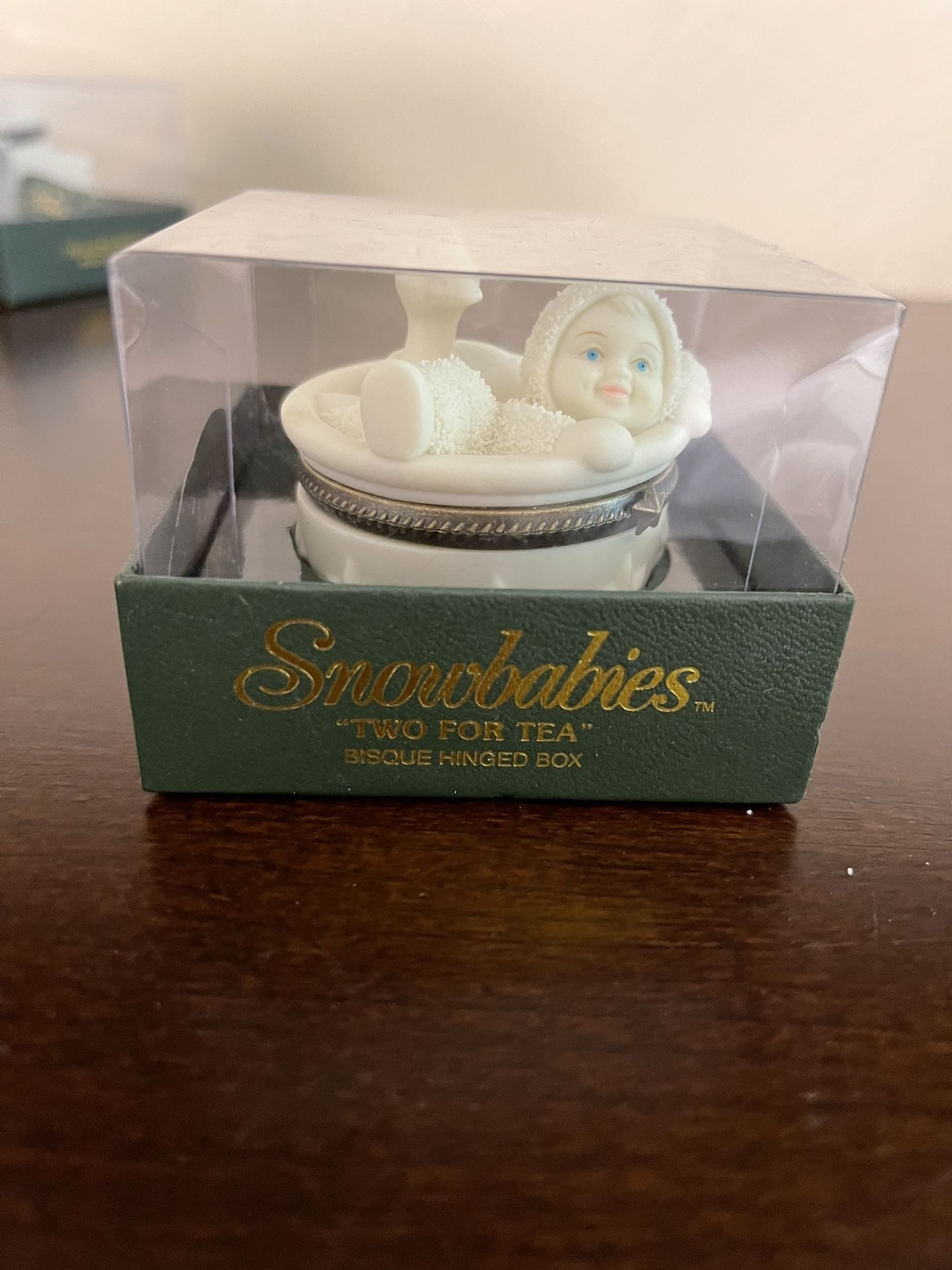 2/$25 or 3/$30 Snowbabies "Two For Tea Hinged Box"