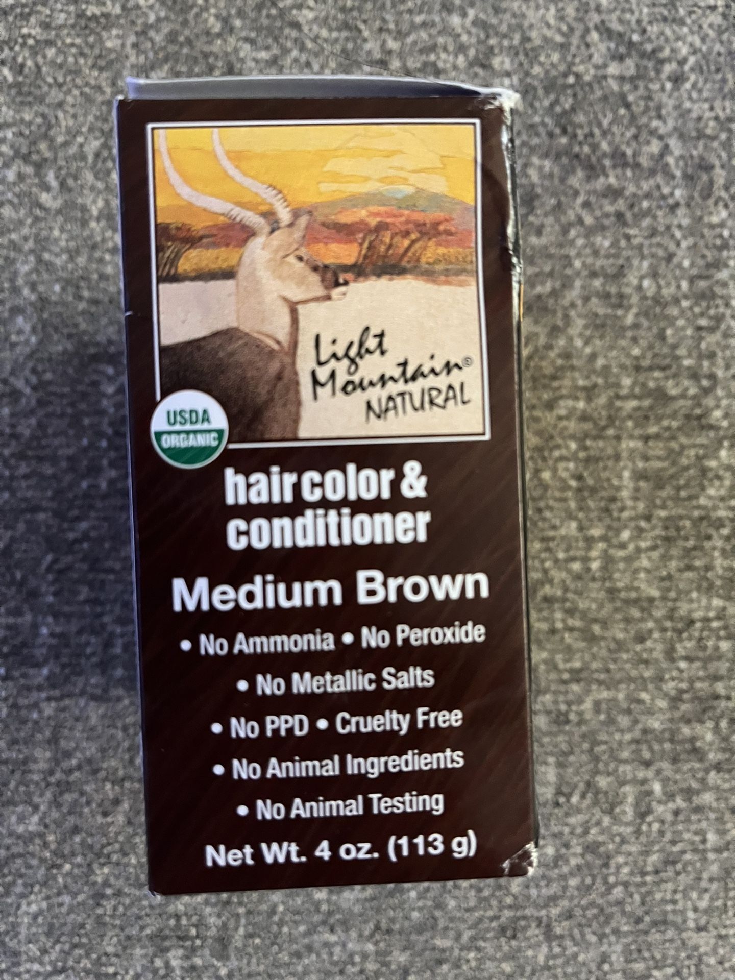 Light Mountain Natural Hair Color And Conditioner, Medium Brown, 4 Ounce, (2 Pack)
